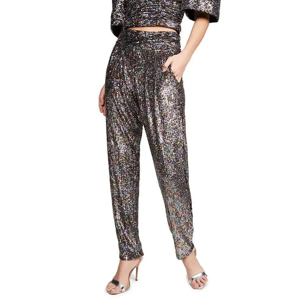 IORANE Confetti Sequin Trousers Multicolor